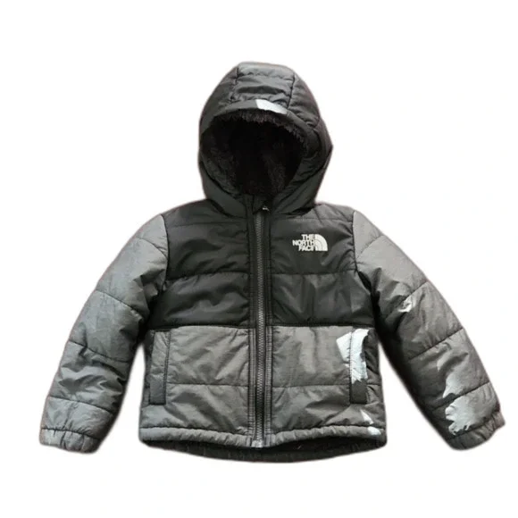 The North Face Quilted Chimbo Reversible Fleece Full-Zip Hooded Jacket, Size 2T